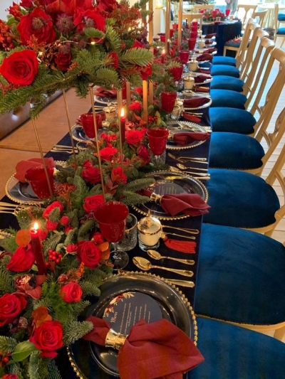 Velvet tablecloths